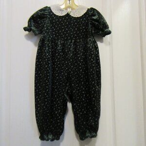 Baby Girl One piece Floral Jumpsuit Size 6- 9 Months
